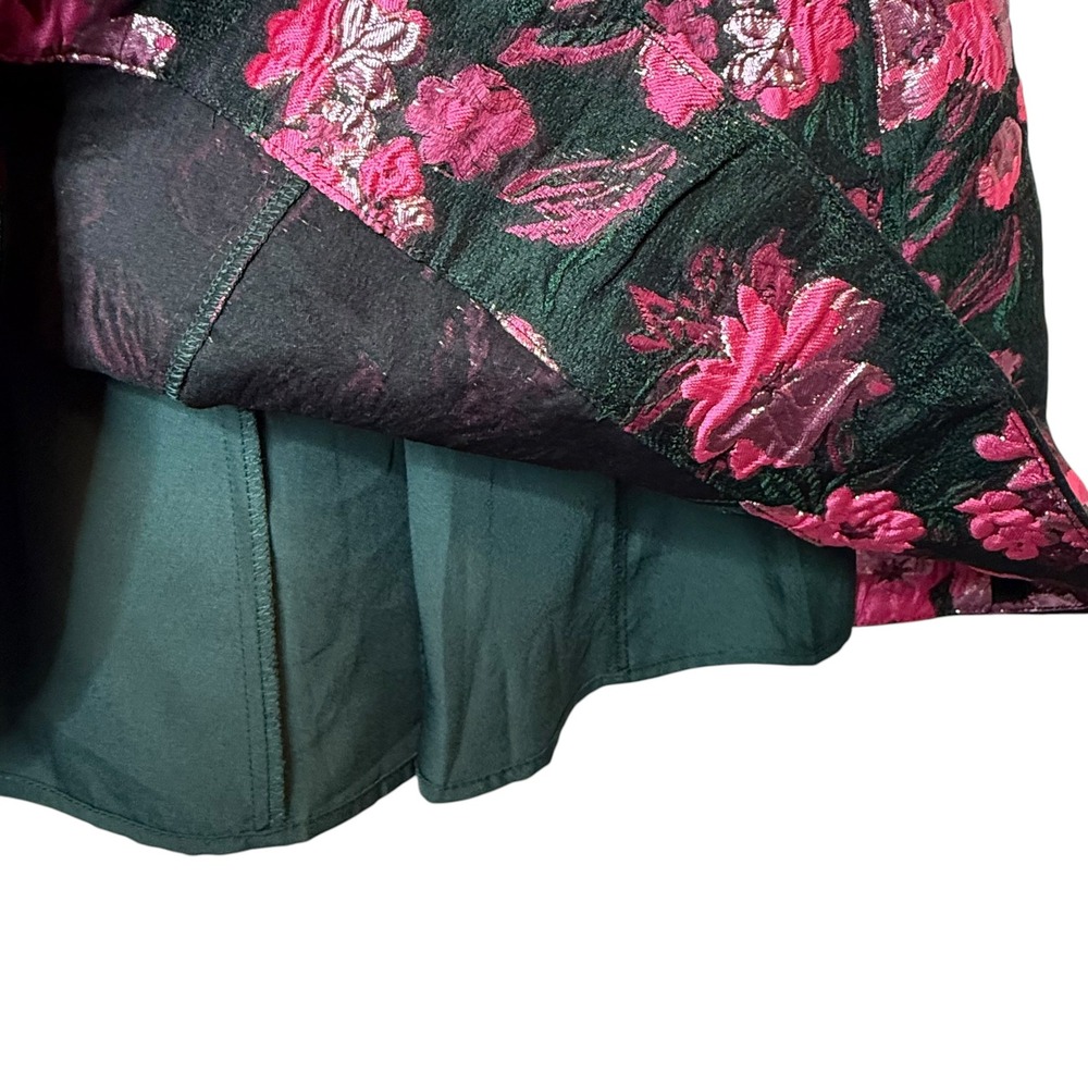 Lilly Pulitzer Leya Floral Jacquard Dress Fit-and-Flare Metallic Preppy Glam 8 - Picture 7 of 8